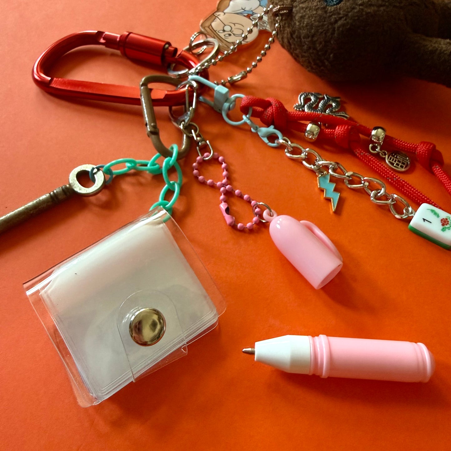 Bag charm and keyring brown critter