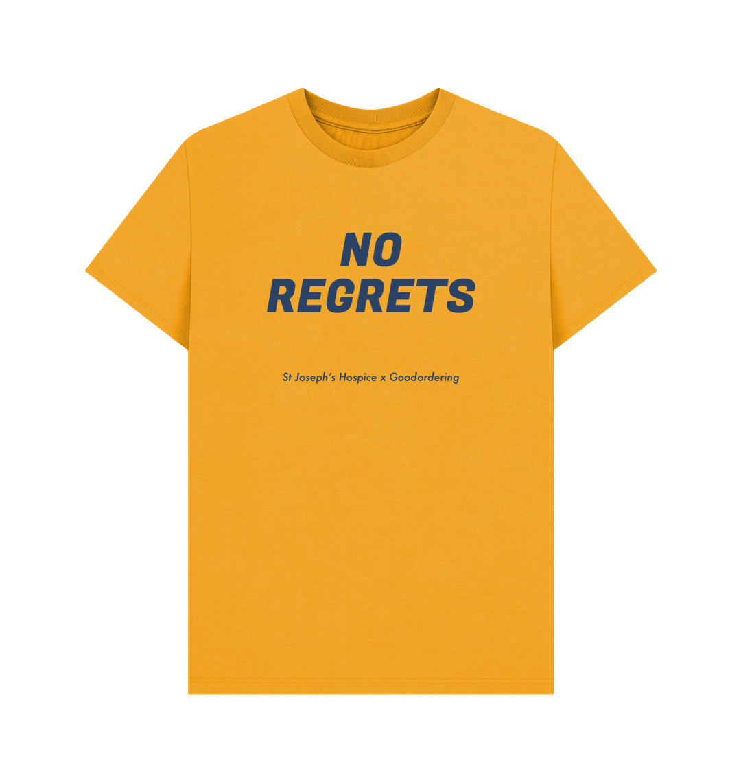 Mustard St Joseph's Hospice Collaboration T-shirt No regrets