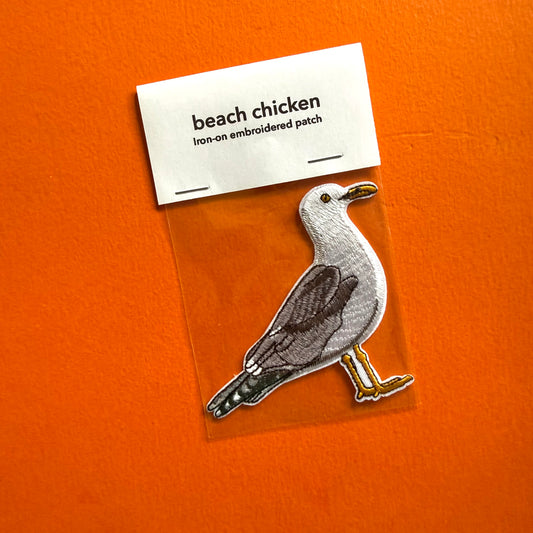 Seagull iron-on embroidered Patch