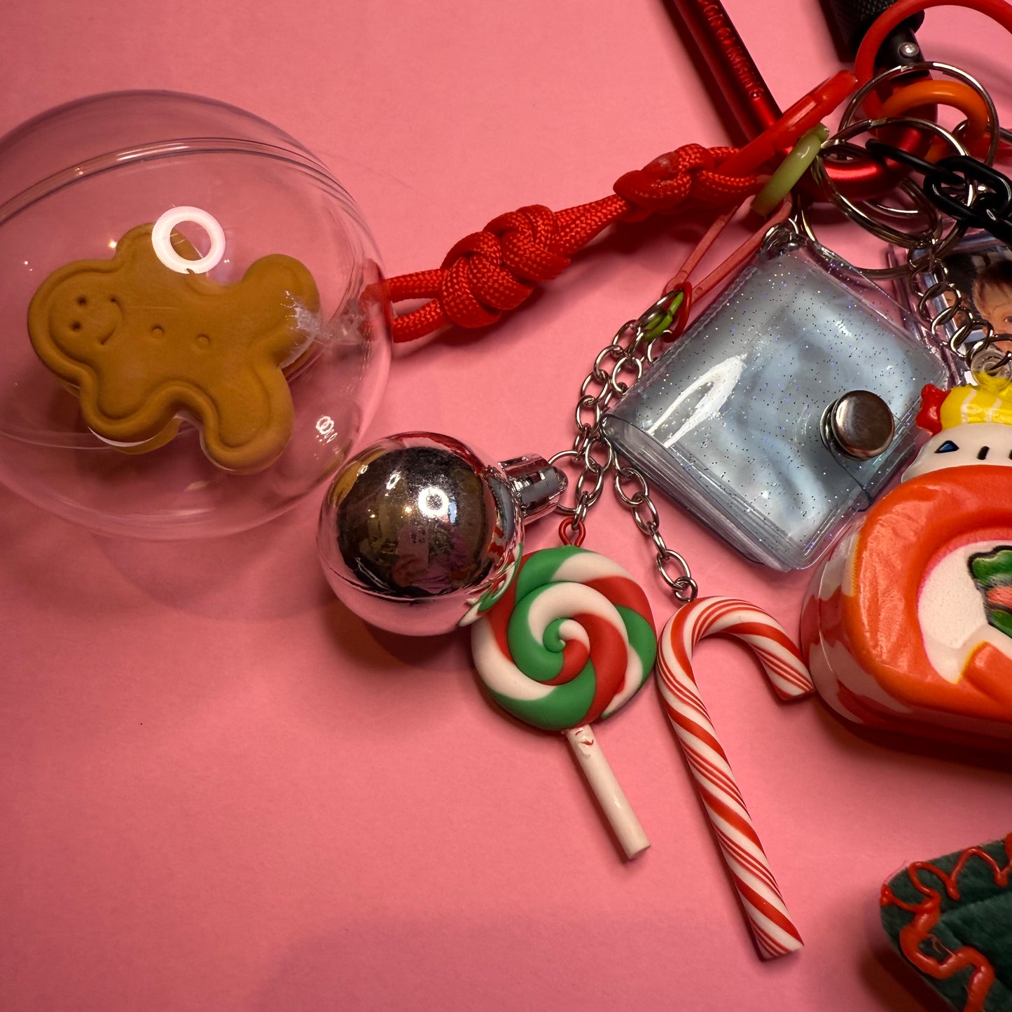 Bag charm and keyring christmas star