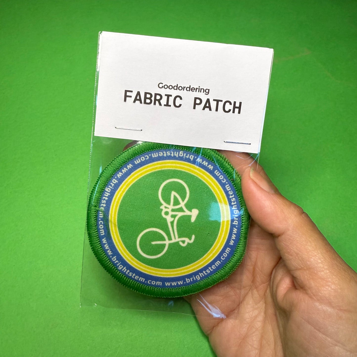 Iron-on embroidered Patch bicycle