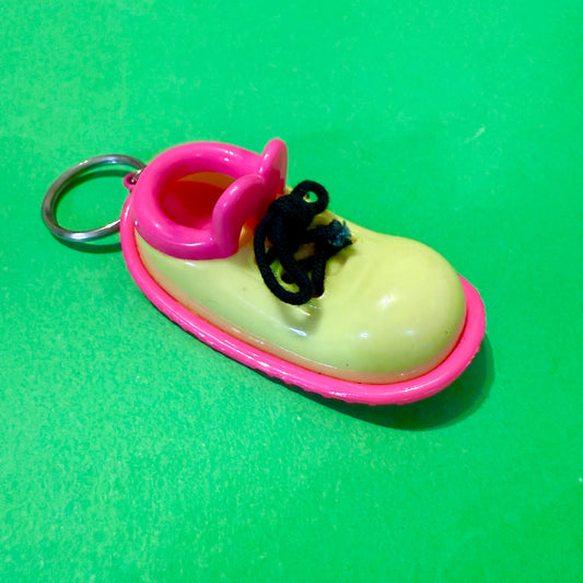 Retro vintage 80s clown shoe pink sole