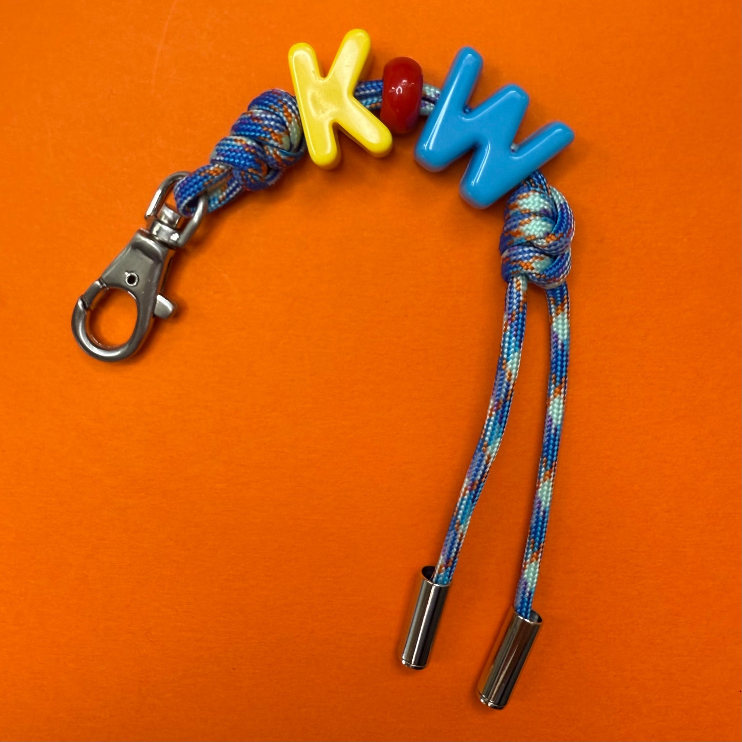 Chunky letters keyring personalised charm