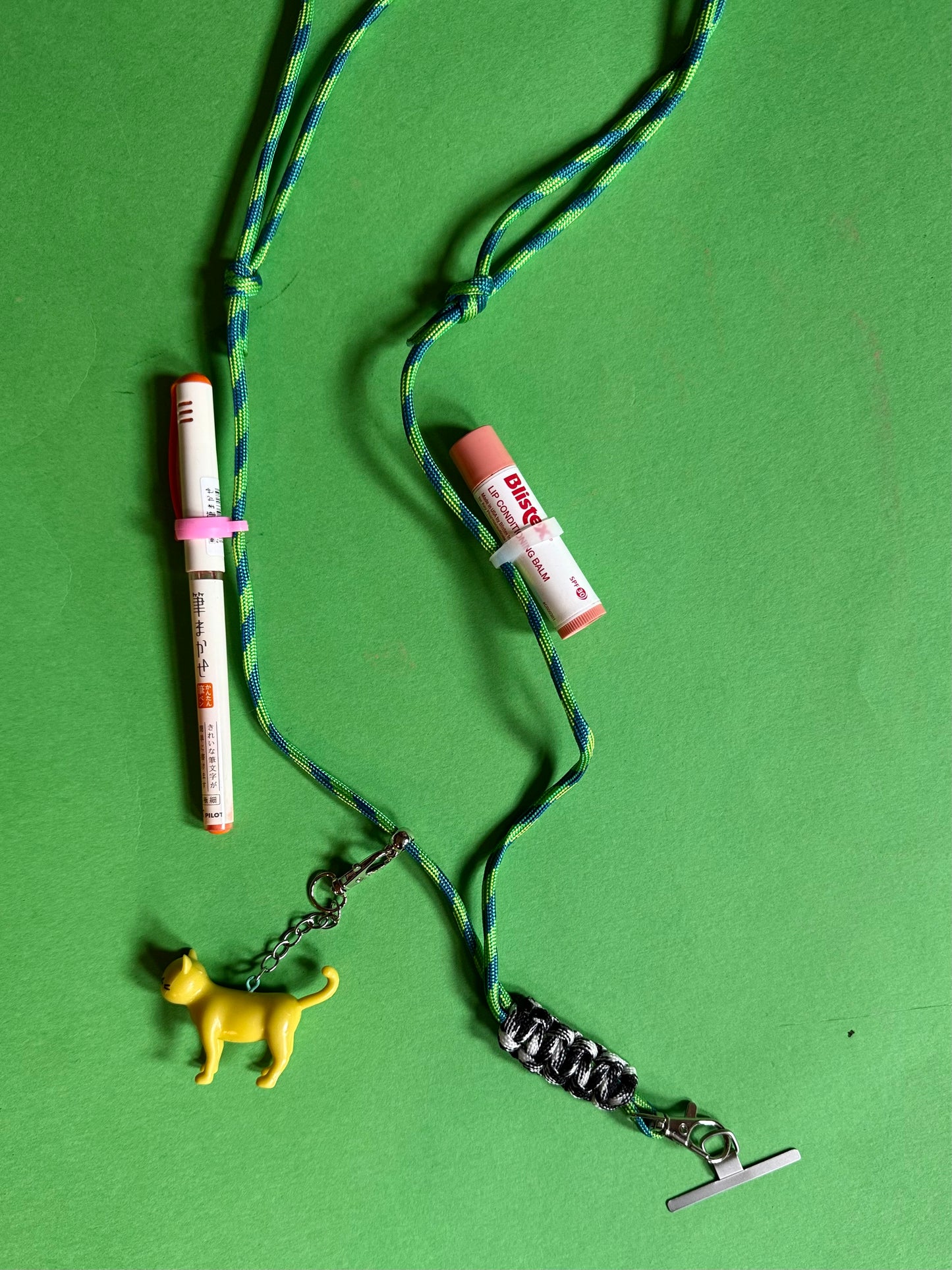 Cord Phone strap with rubber loop holders