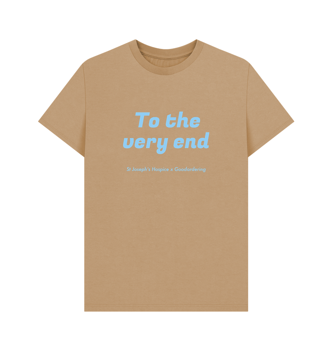 Sand St Joseph's Hospice Collaboration T-shirt To the very end