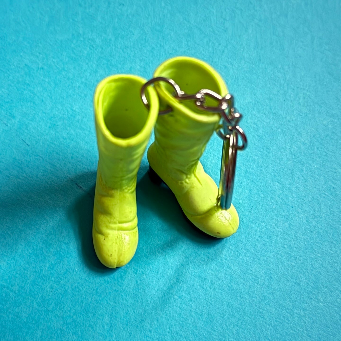 Neon 80s vintage high boots charm