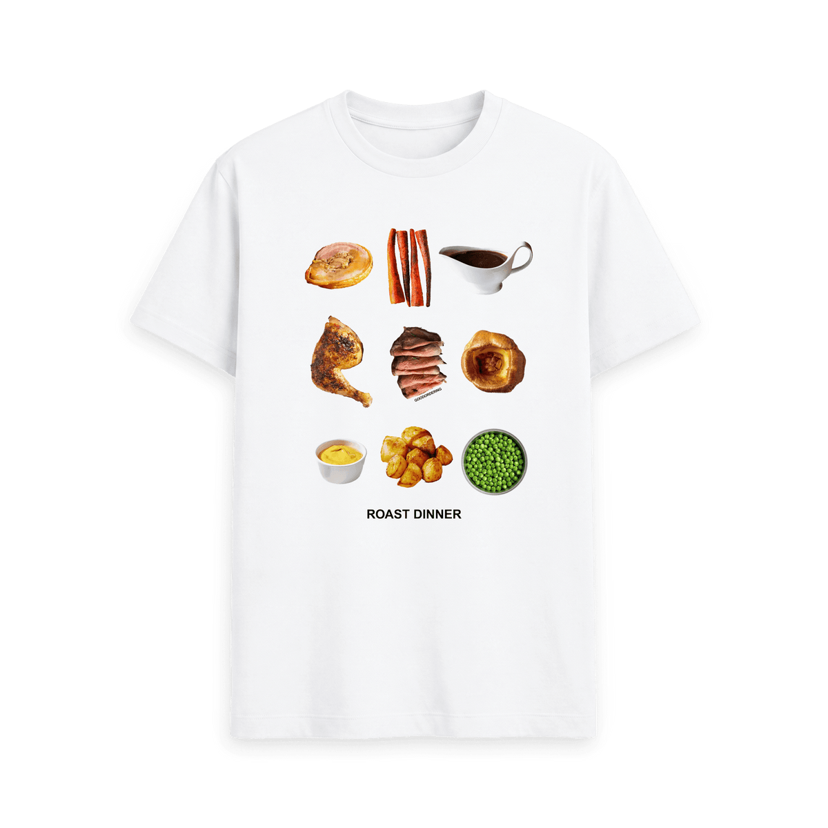 White Printed T-shirt Front