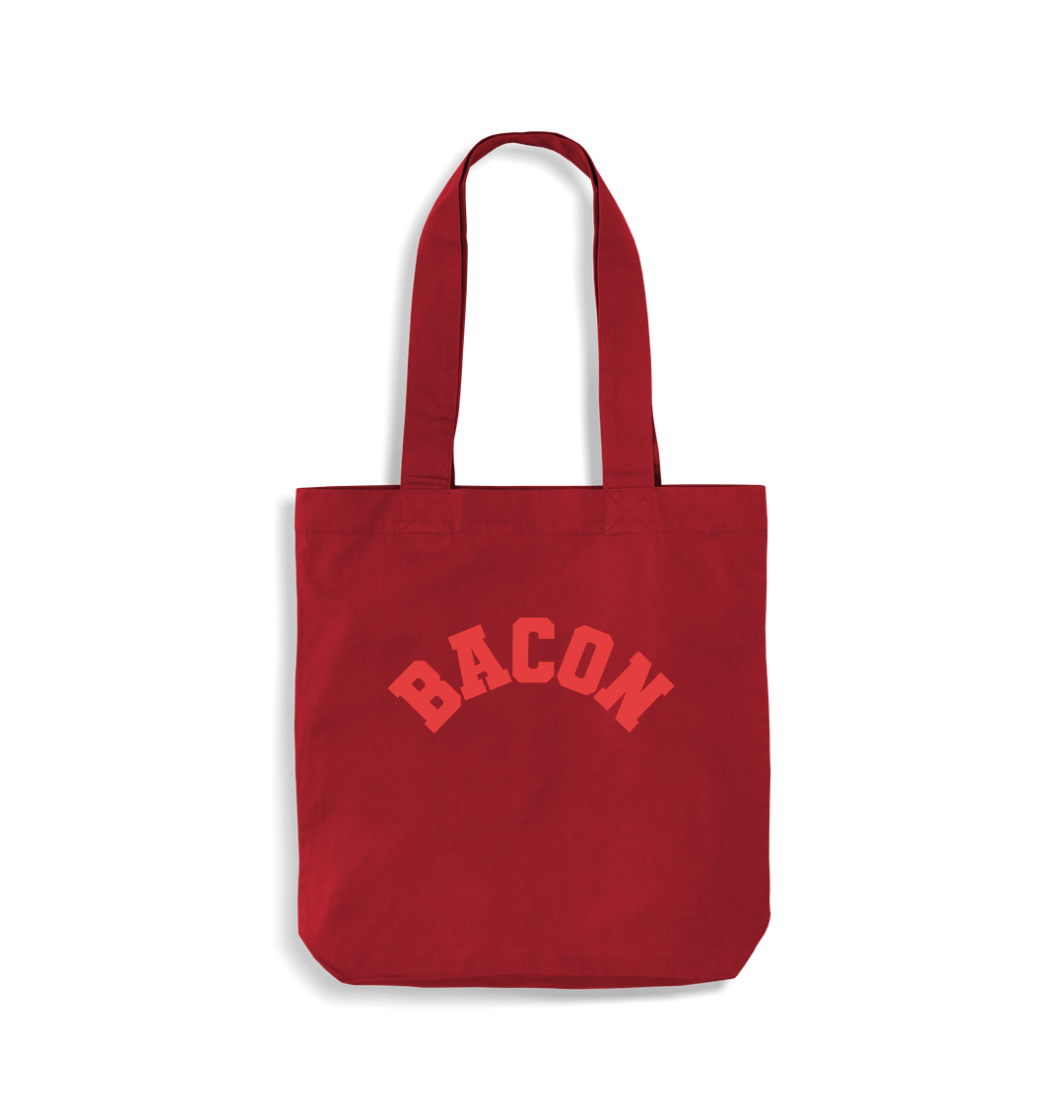 Classic Red Bacon tote bag