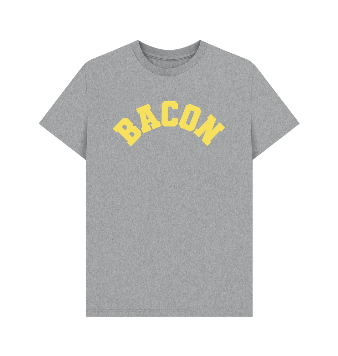 Athletic Grey Bacon Varsity Unisex Organic Cotton T-shirt