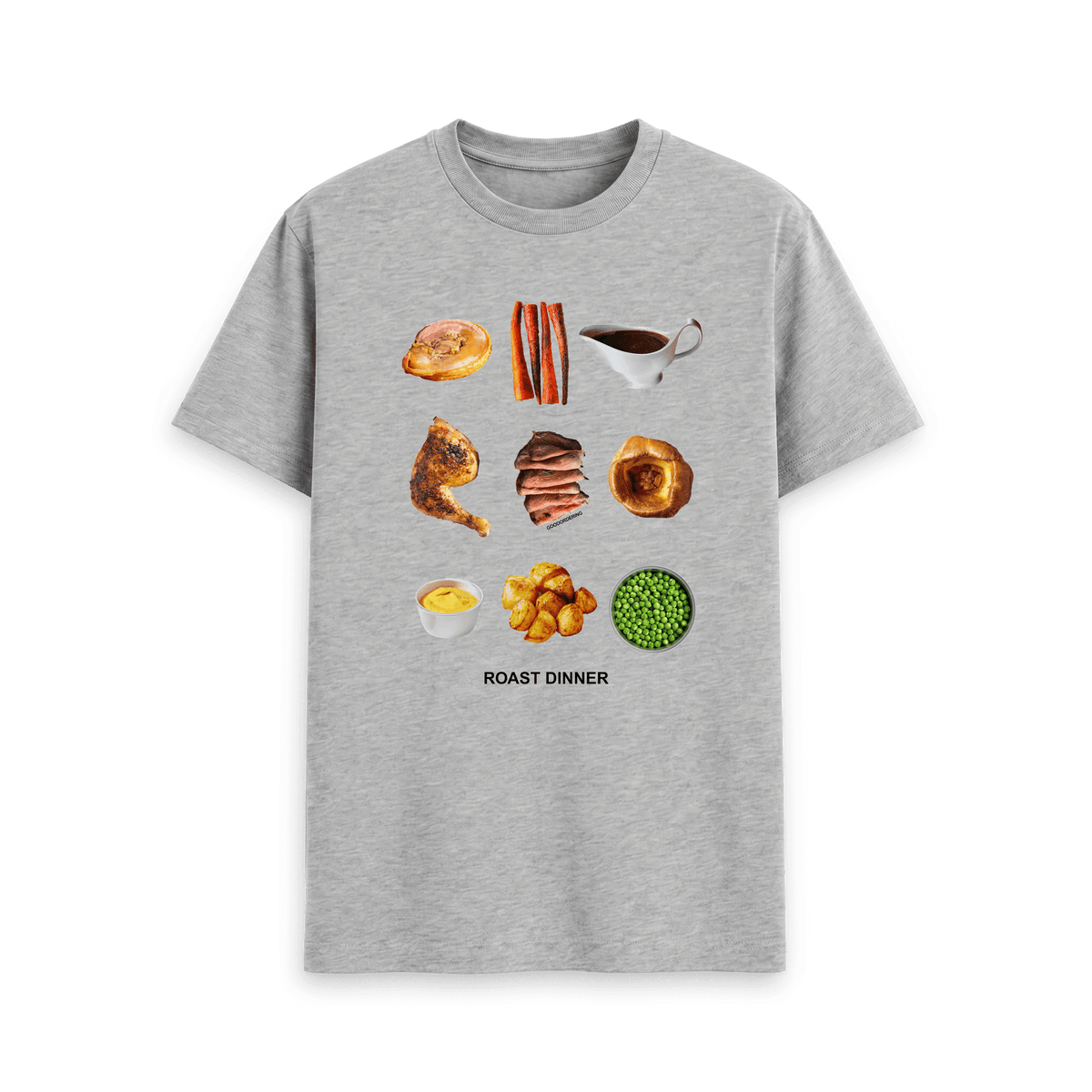 Athletic Grey Printed T-shirt Front