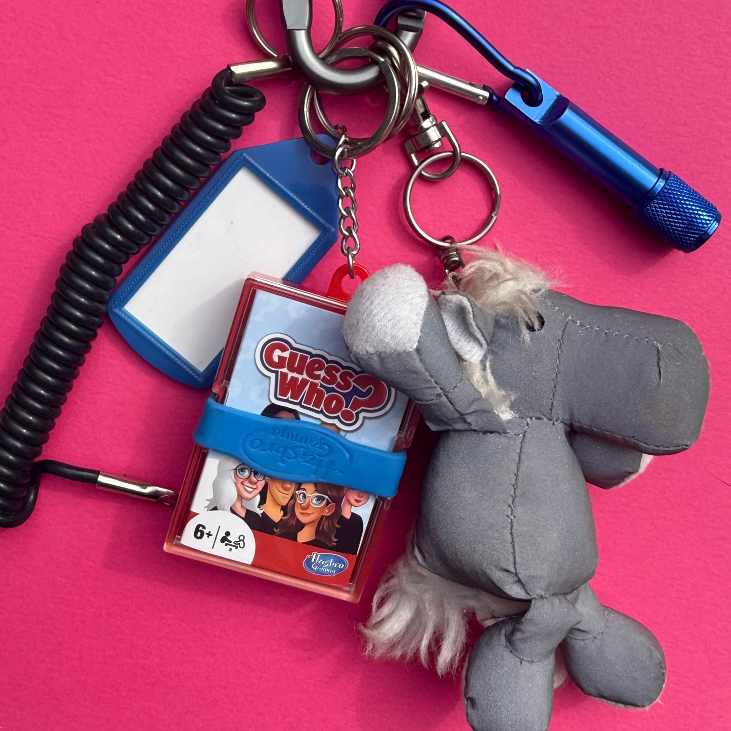Bag charm and keyring relfective