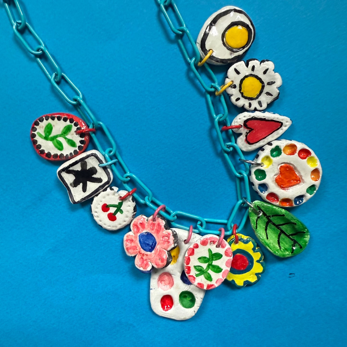 Clay charm necklace 3