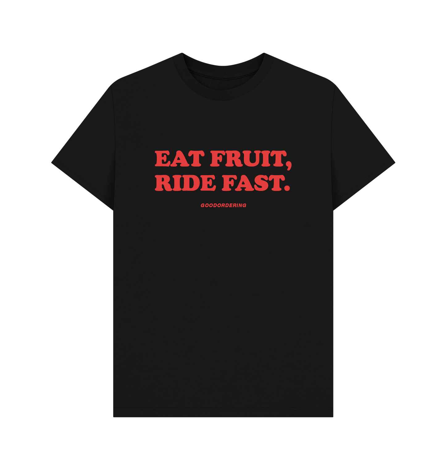 Black Printed T-shirt Front