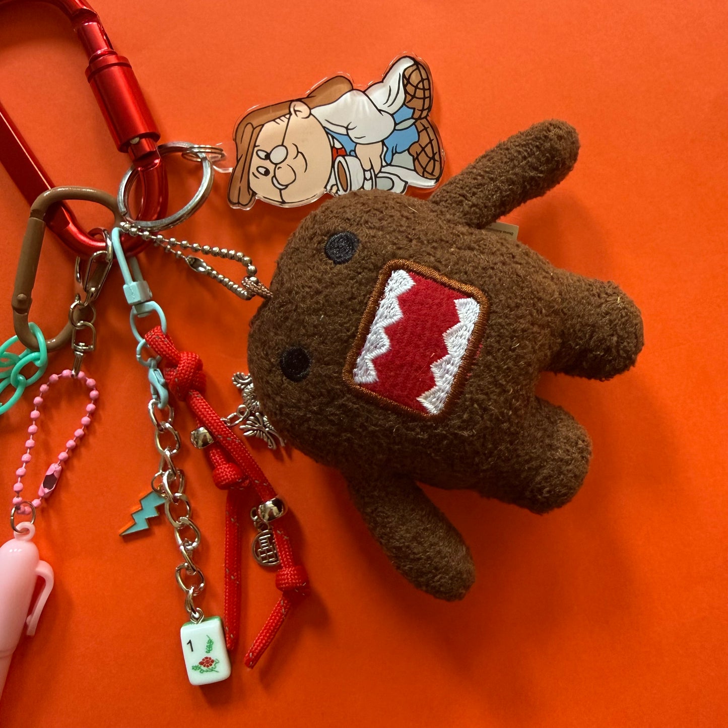 Bag charm and keyring brown critter