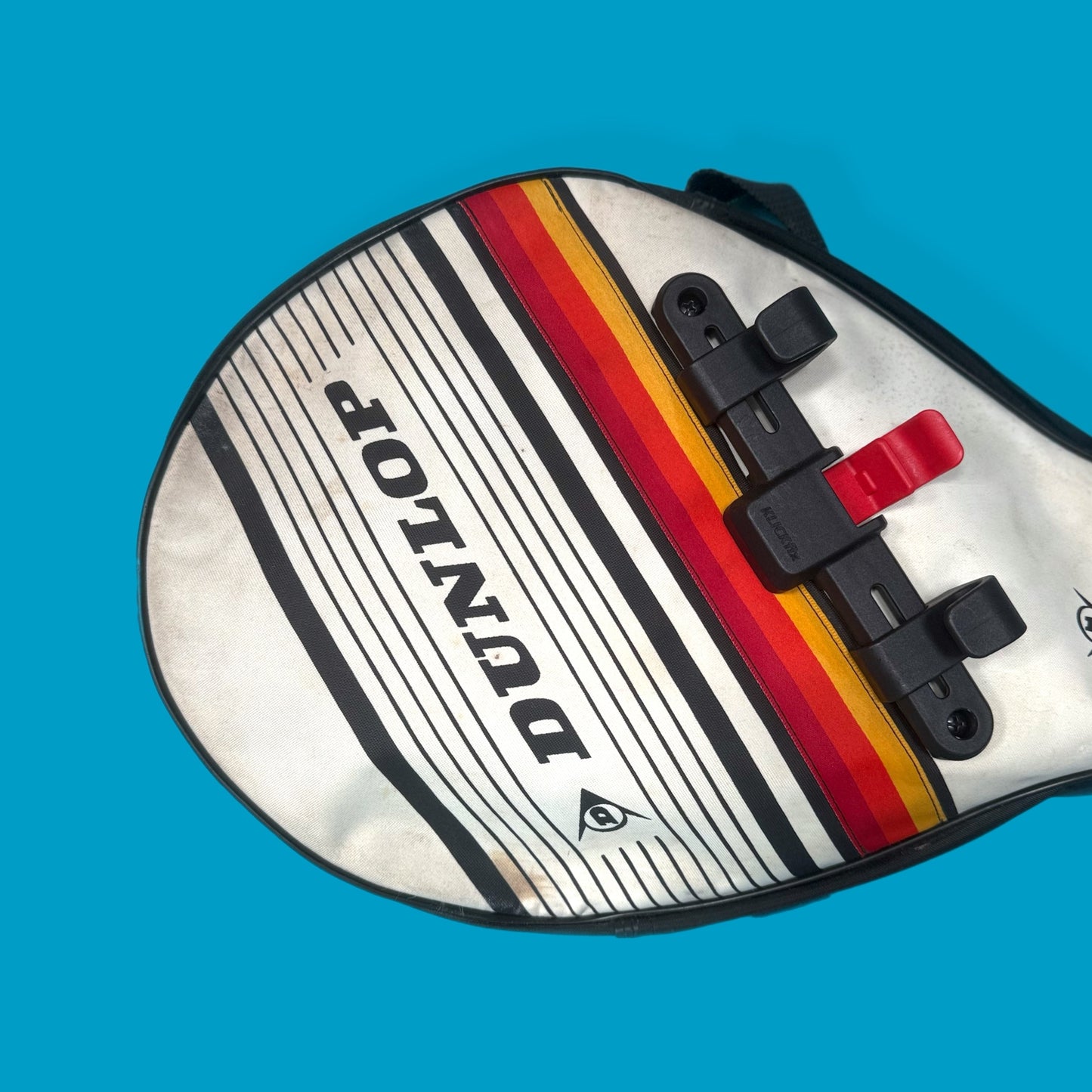 Upcycled retro tennis bag pannier