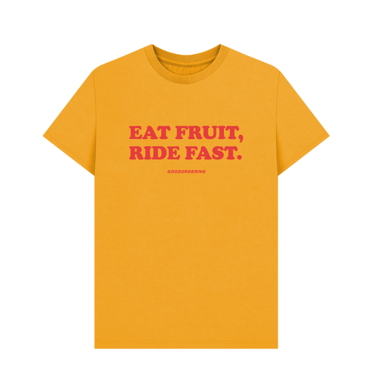 Mustard Printed T-shirt Front