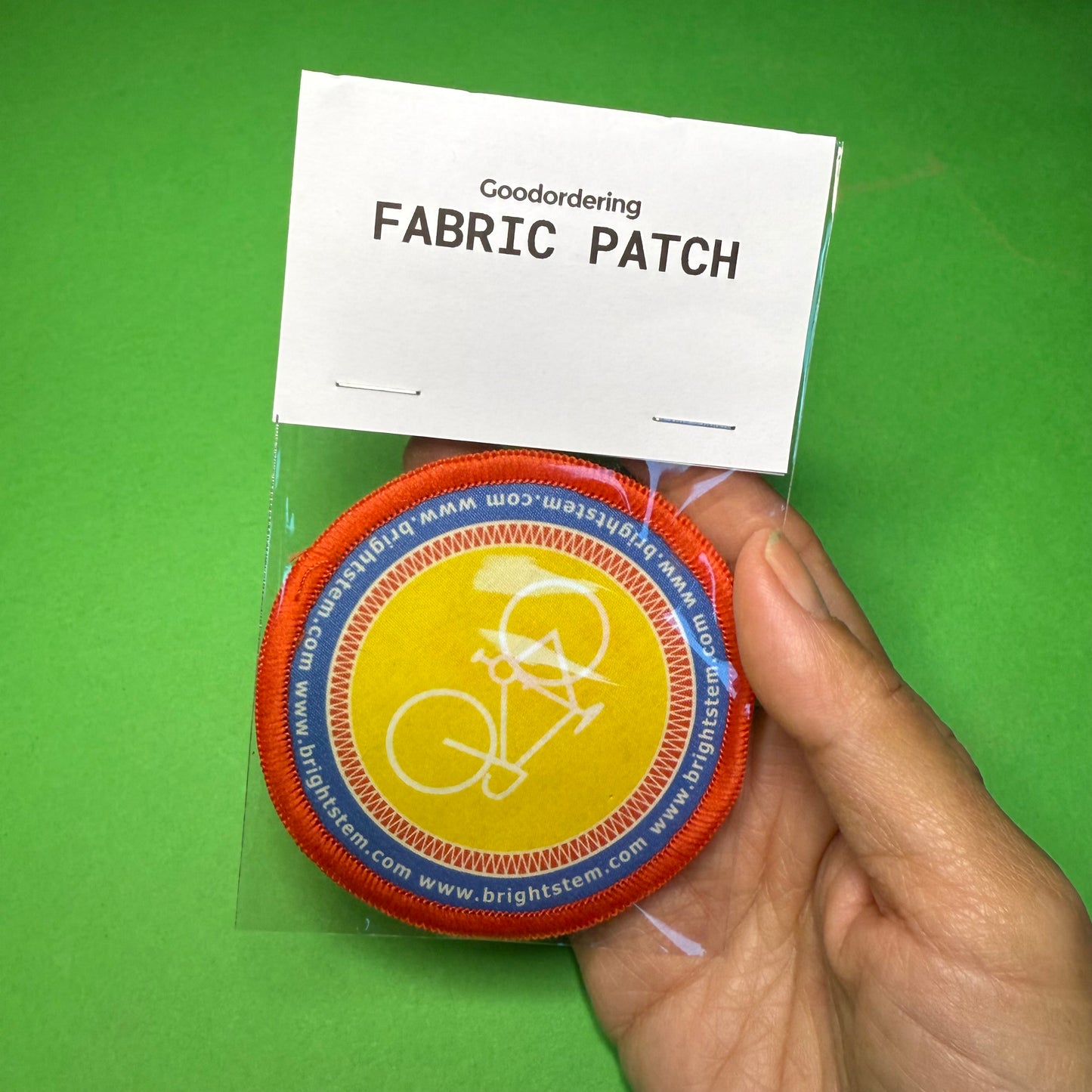 Iron-on embroidered Patch bicycle