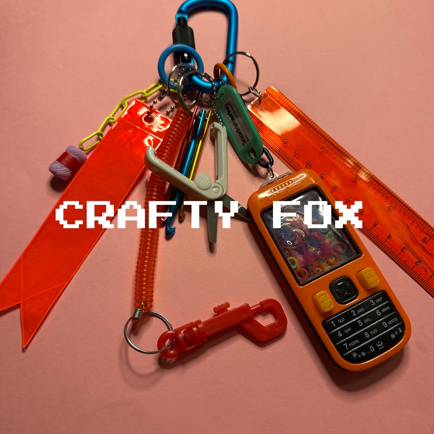 Bag charm and keyring crafty fox