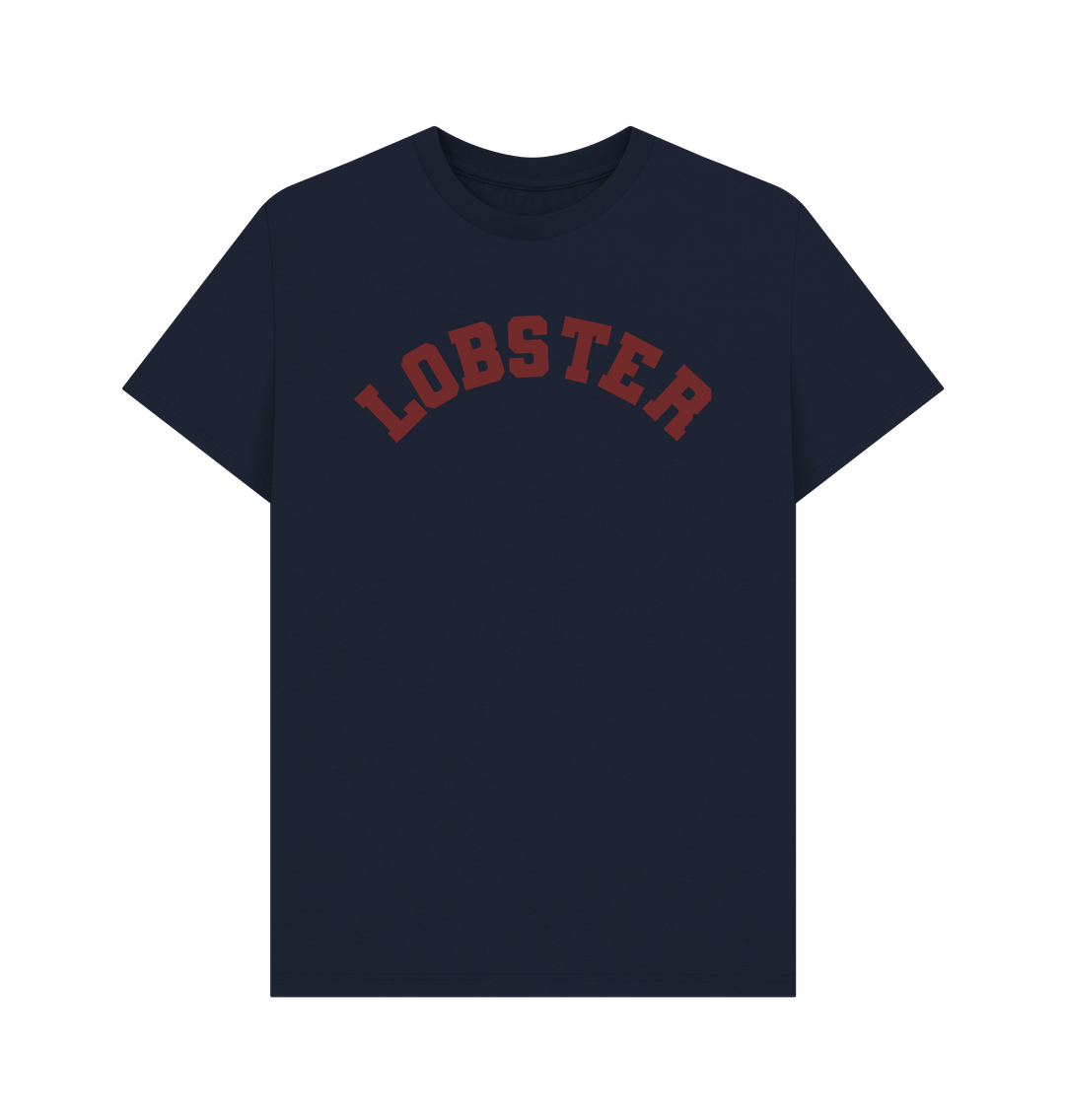 Navy Blue Lobster Varsity T-shirt