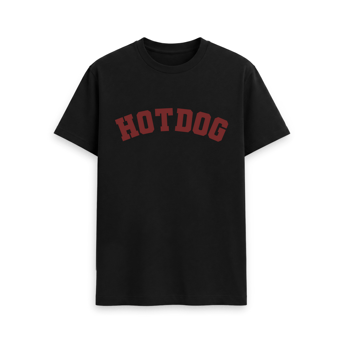 Black Printed T-shirt Front