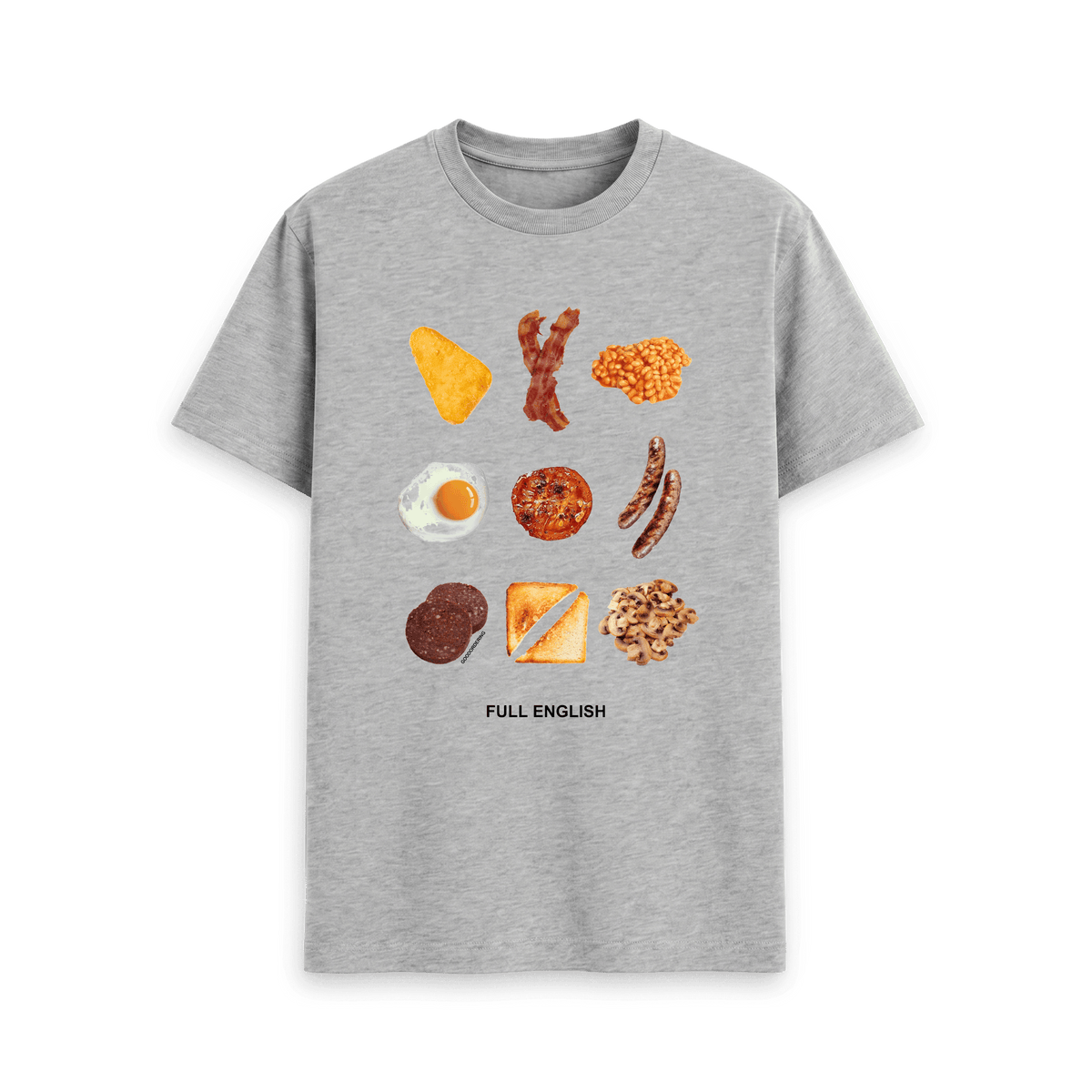 Athletic Grey Printed T-shirt Front