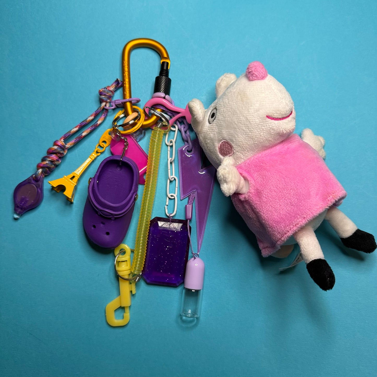 Bag charm and keyring peppa pig