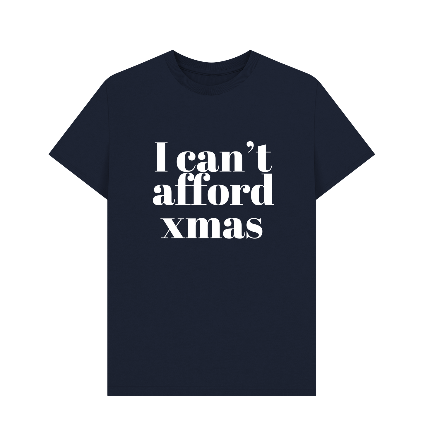 Navy Blue Printed T-shirt Front