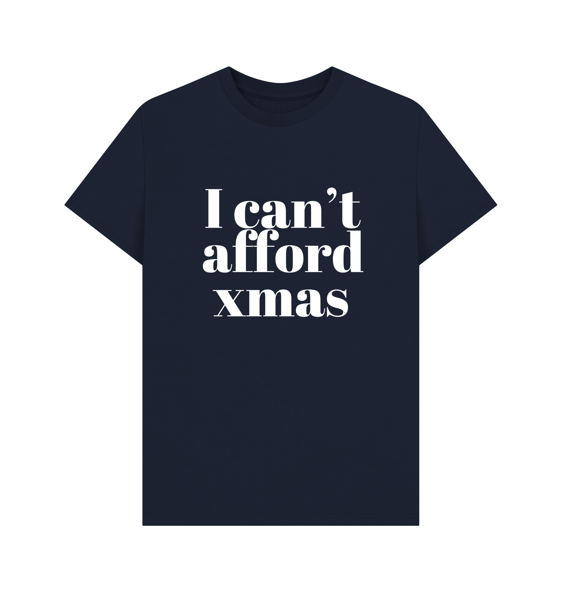 Navy Blue Printed T-shirt Front