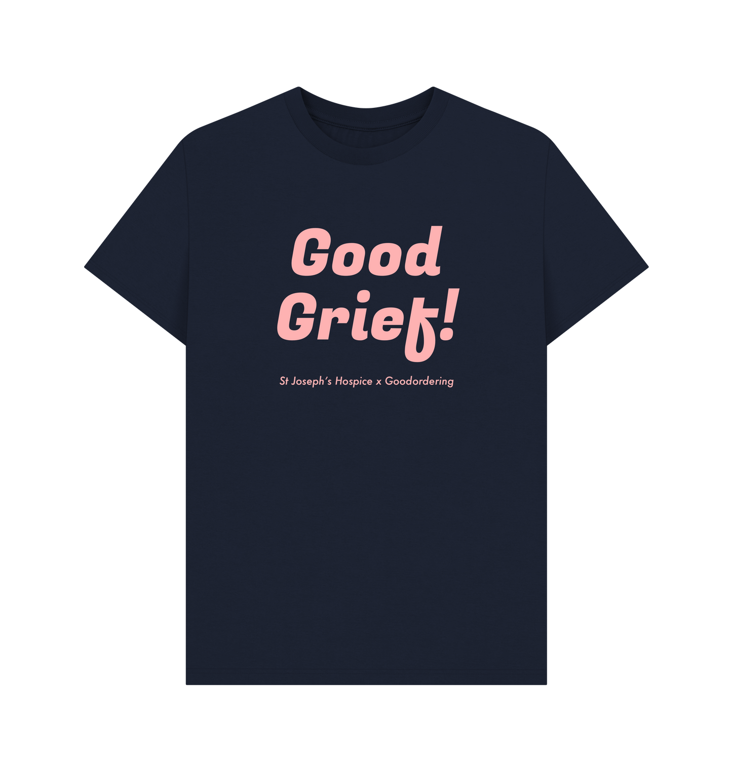 Navy Blue Printed T-shirt Front