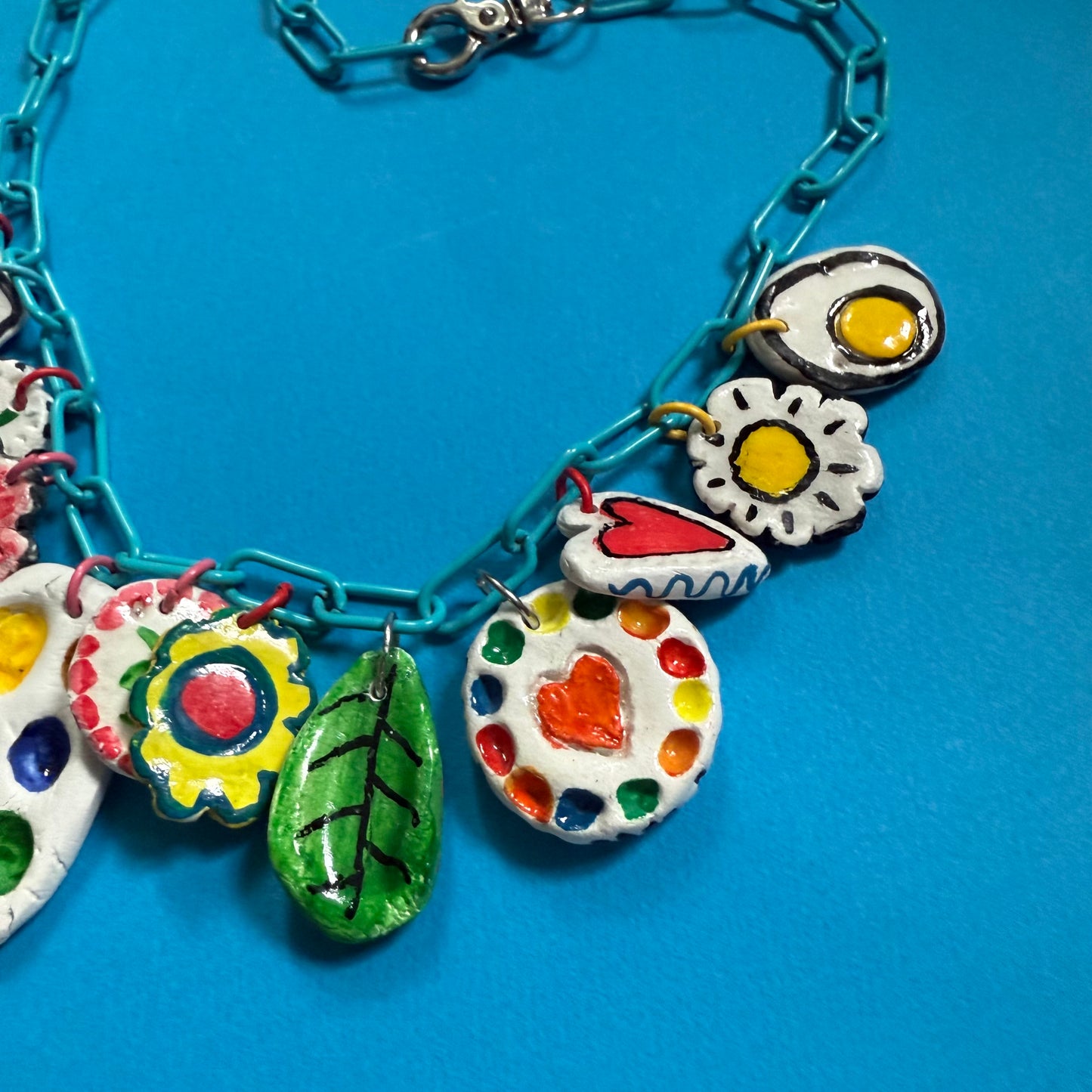 Clay charm necklace 3