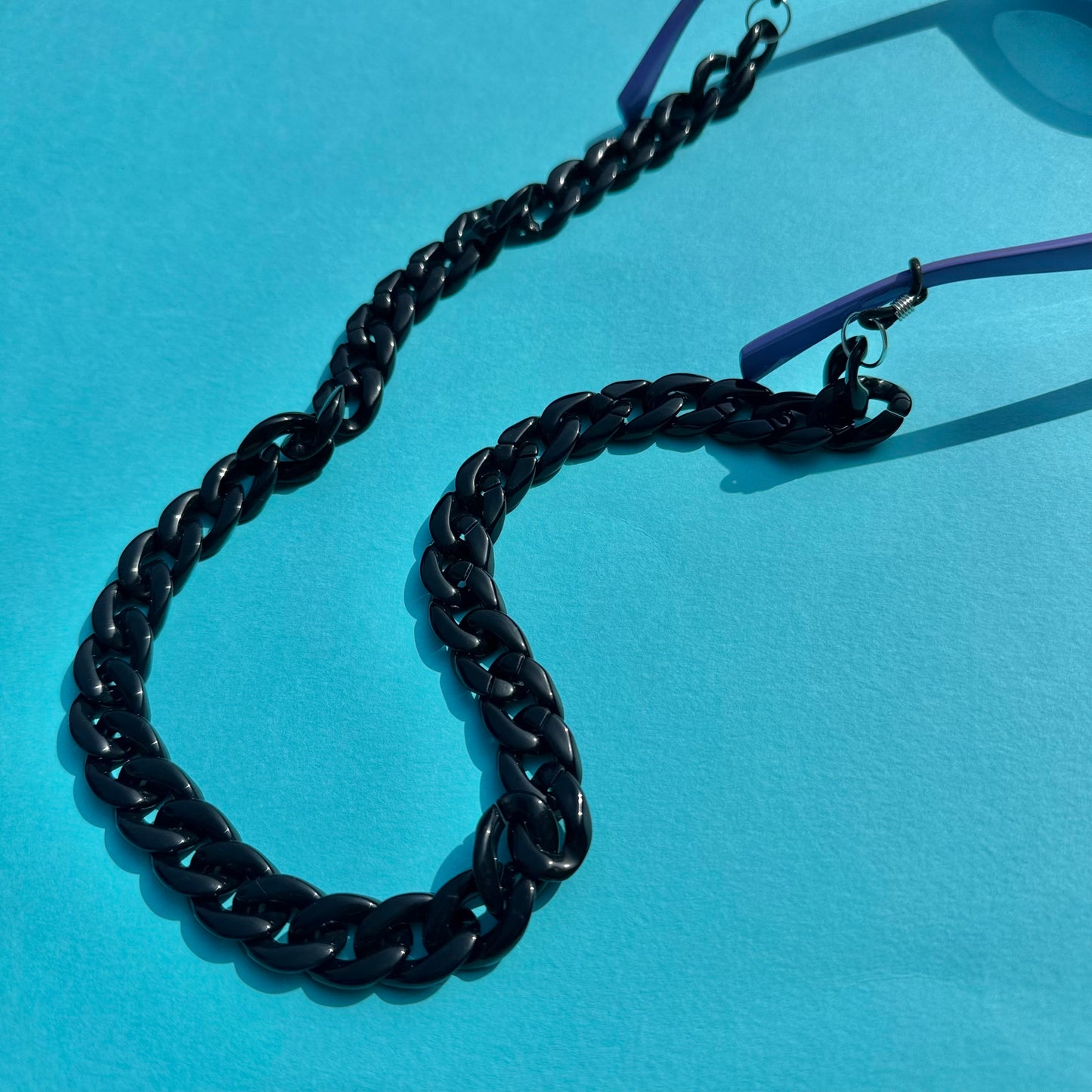 Glasses chain chunky black