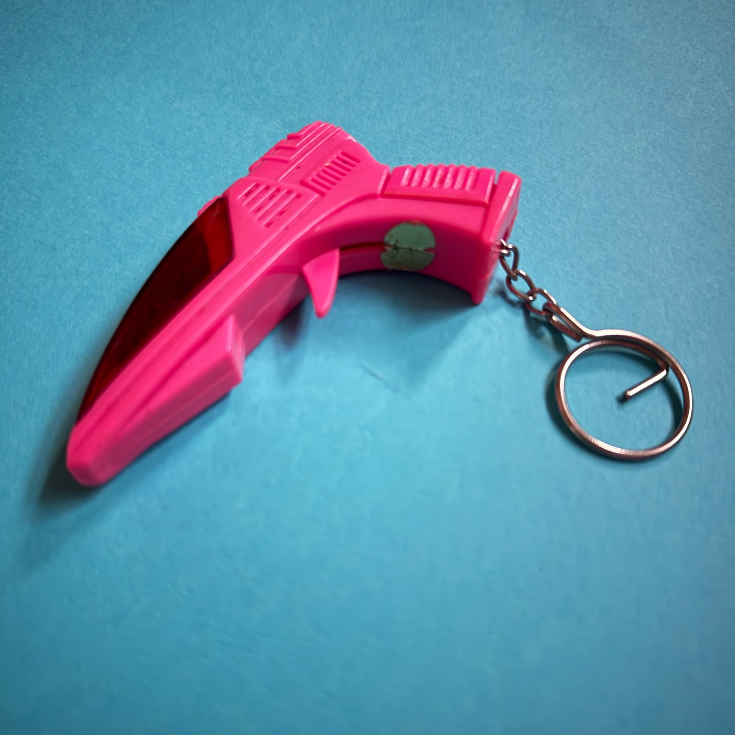 Neon vintage laser gun charm