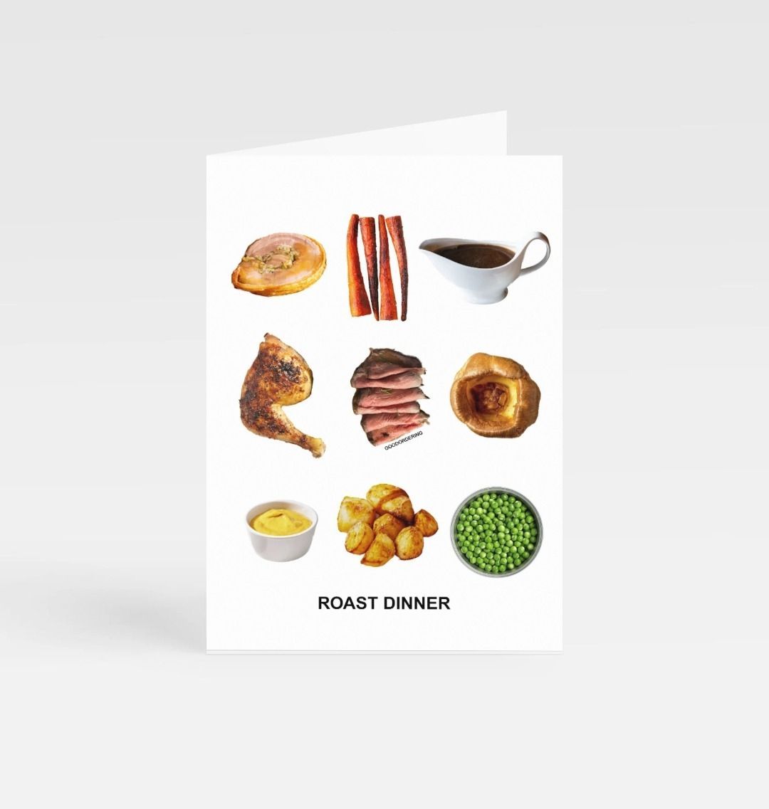 British Sunday roast card – Goodordering Souvenir Range