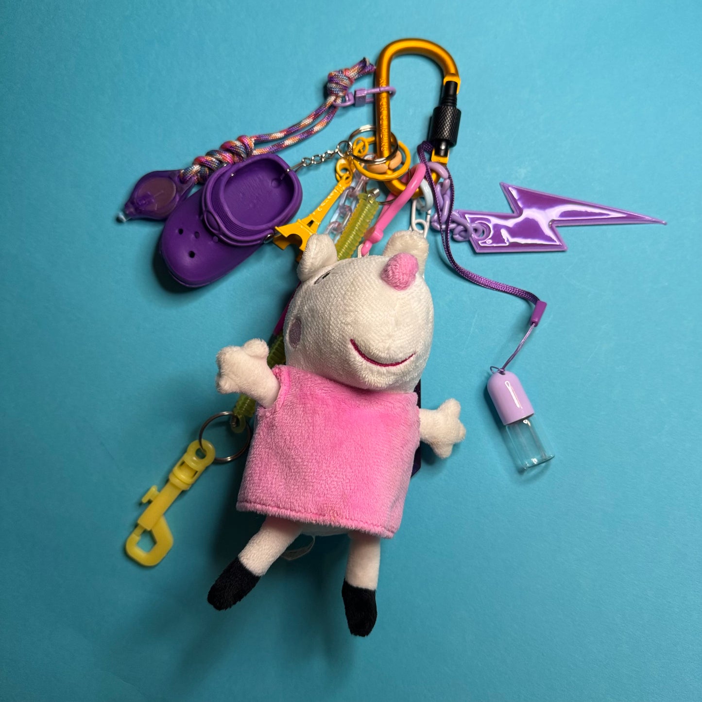 Bag charm and keyring peppa pig