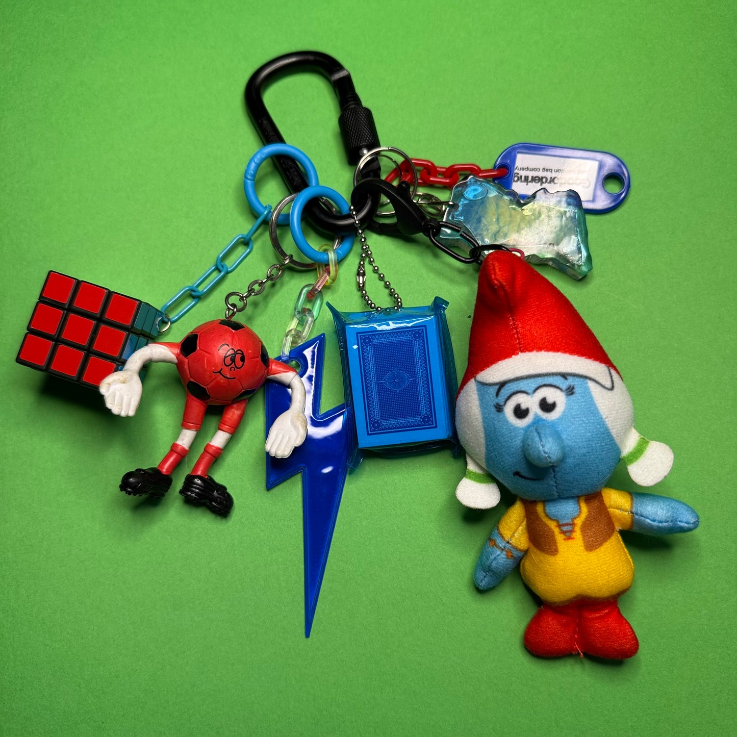 Bag charm and keyring smurfette