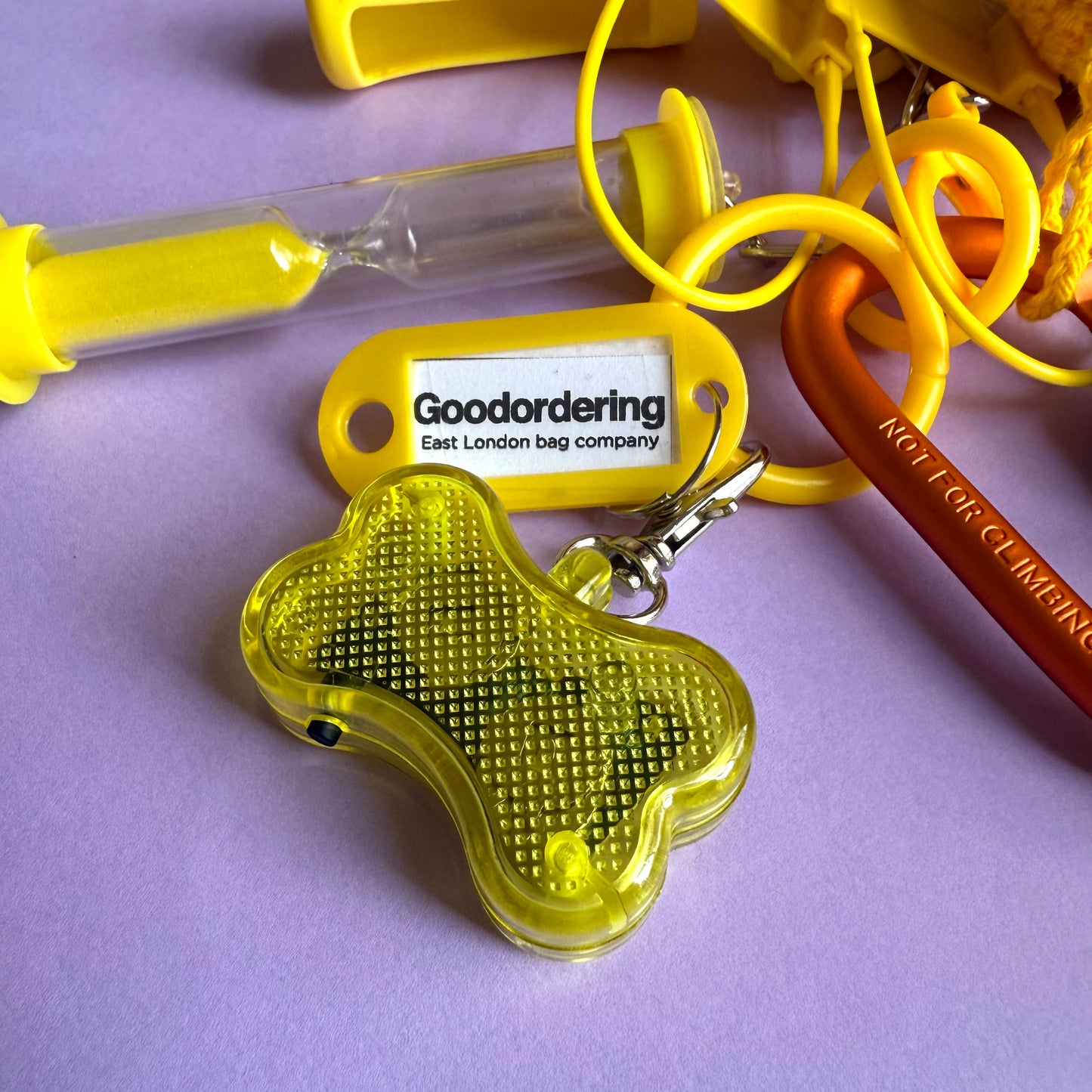 Bag charm keyring mellow yellow