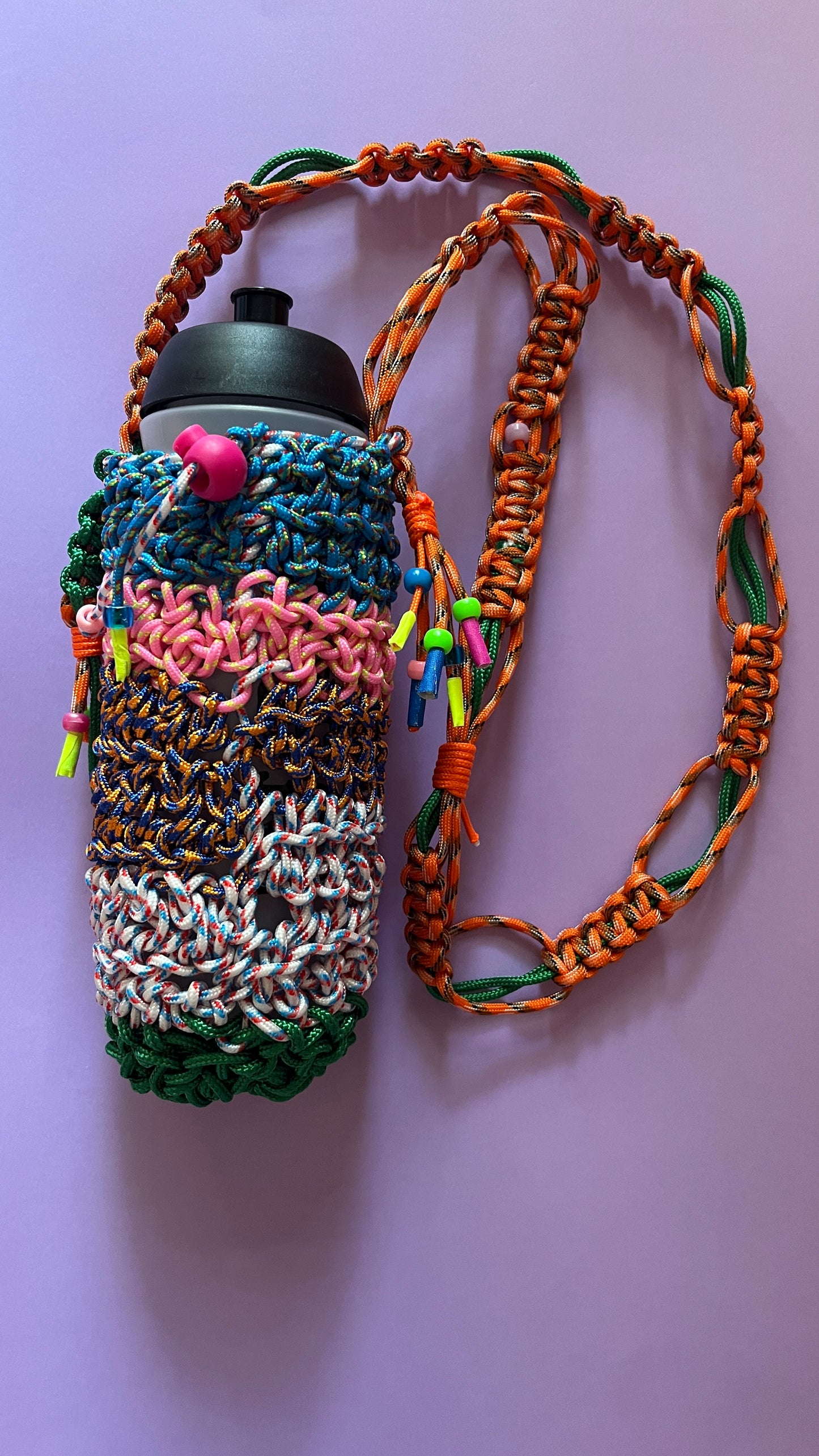 Crocheted Mini bag / bottle bag