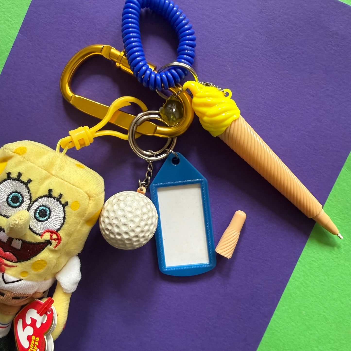 Bag charm and keyring Spongebob