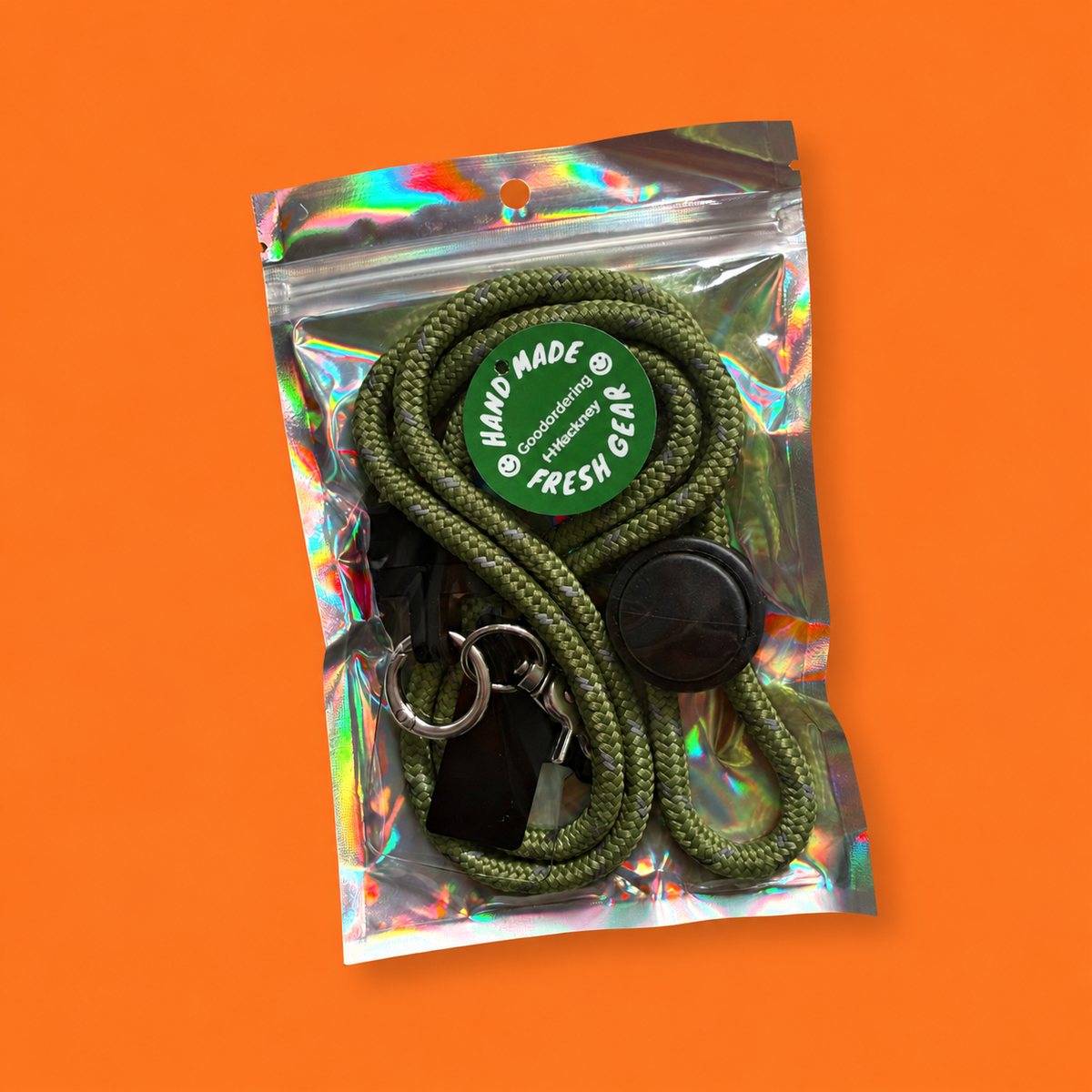 6mm Cord Phone Strap Adjustable Army Green Phone Lanyard