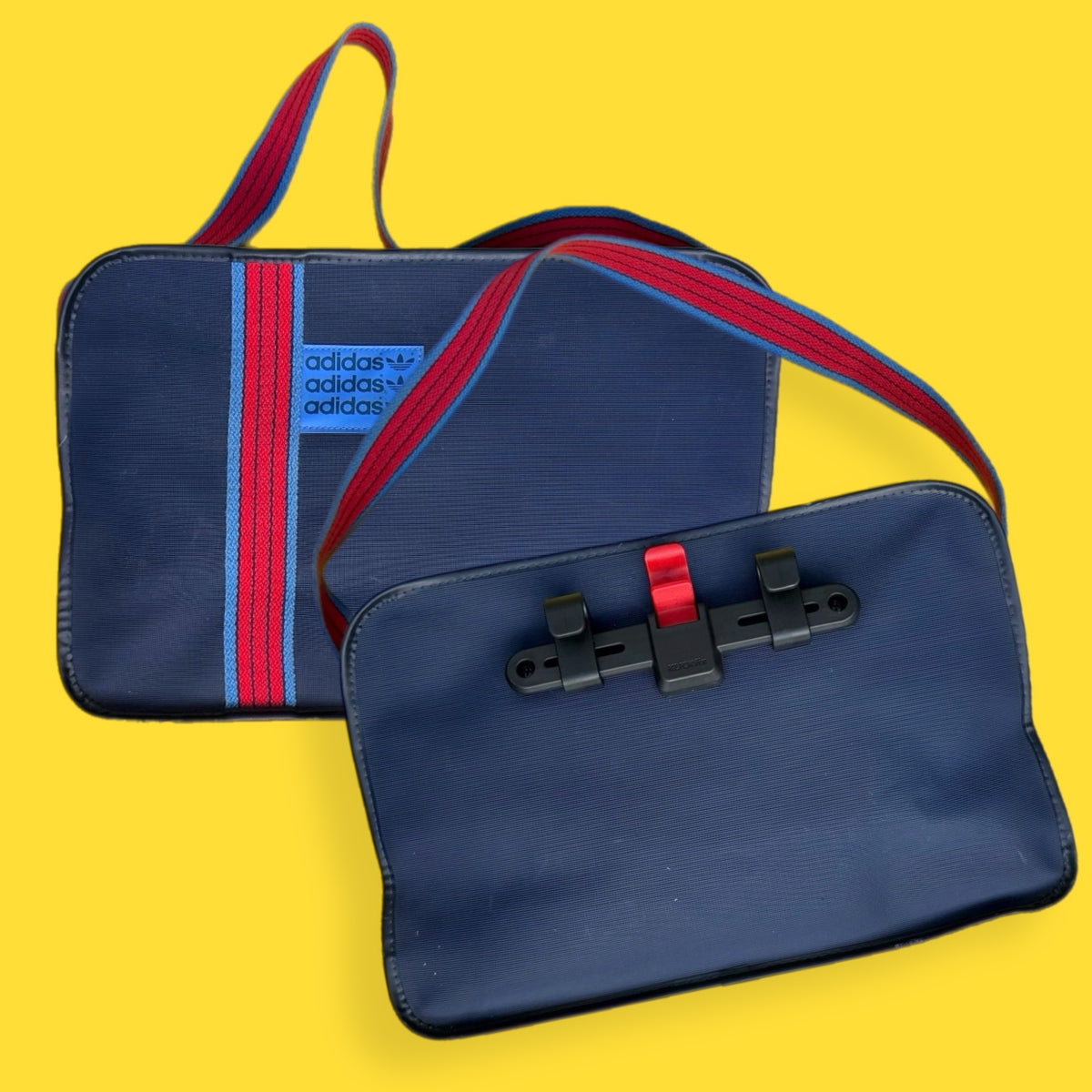 Navy Vintage Canvas Messenger Bike Pannier