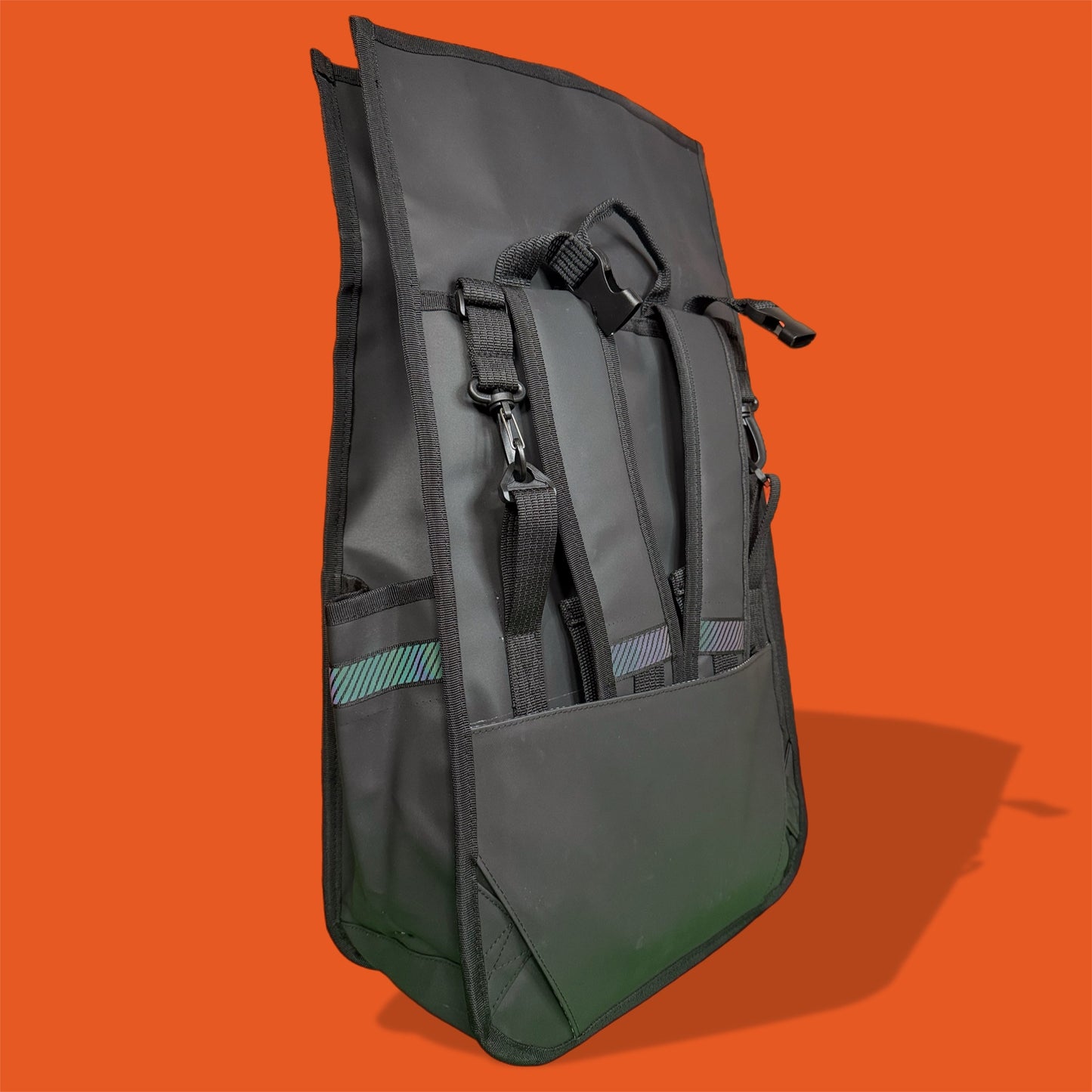 ECO Monochrome Rolltop Backpack Pannier Black 3.0 (pre order)