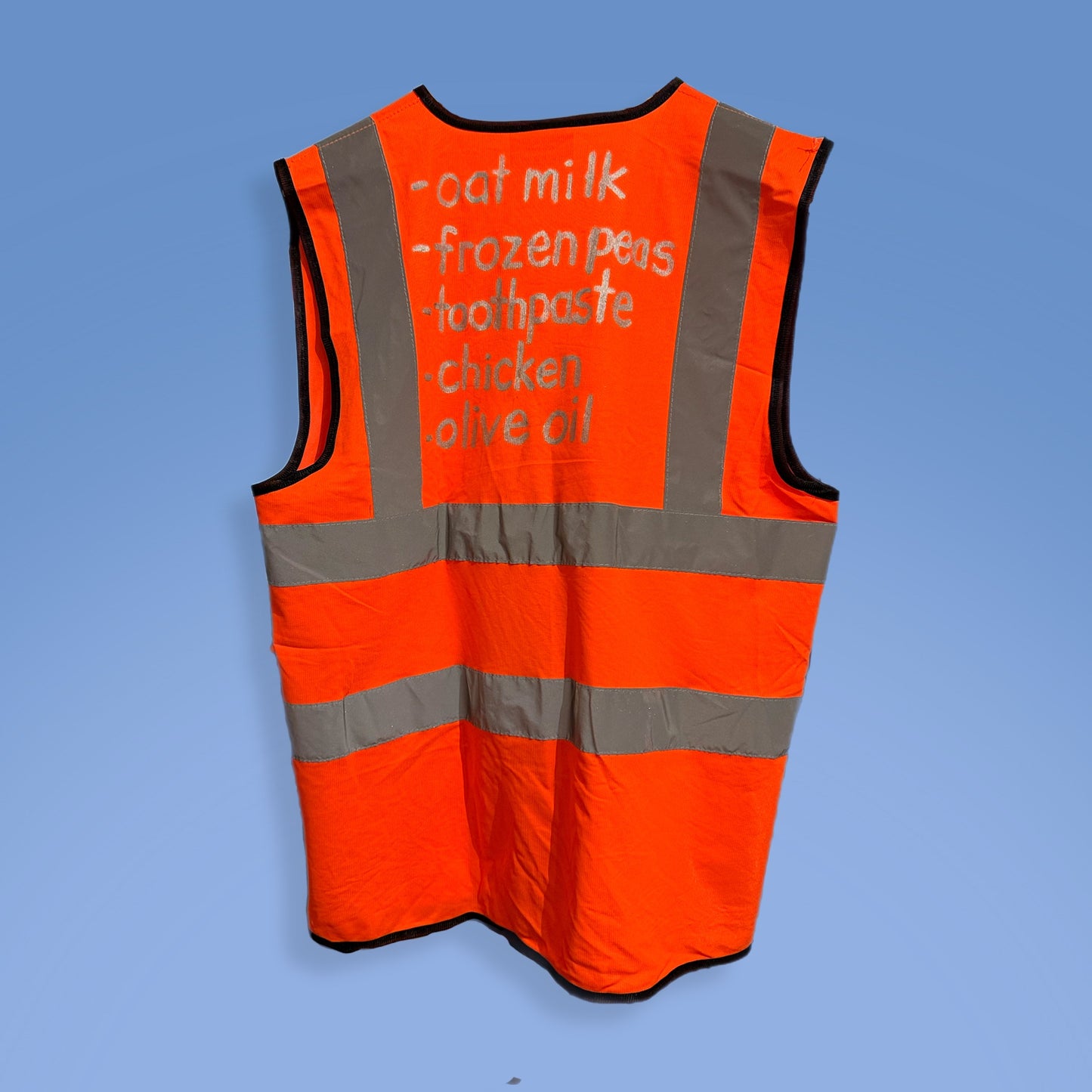 High vis vest Shopping list