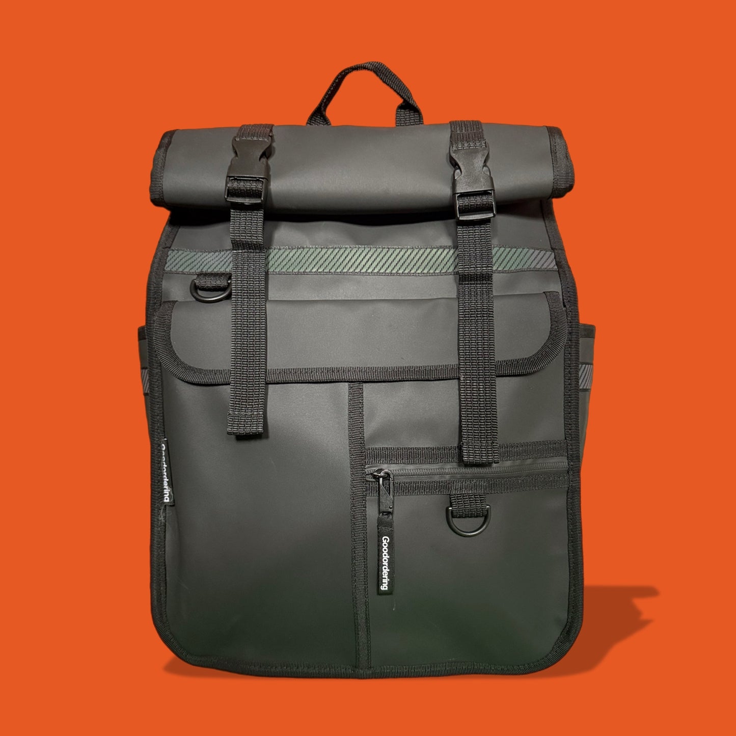 ECO Monochrome Rolltop Backpack Pannier Black 3.0 (pre order)