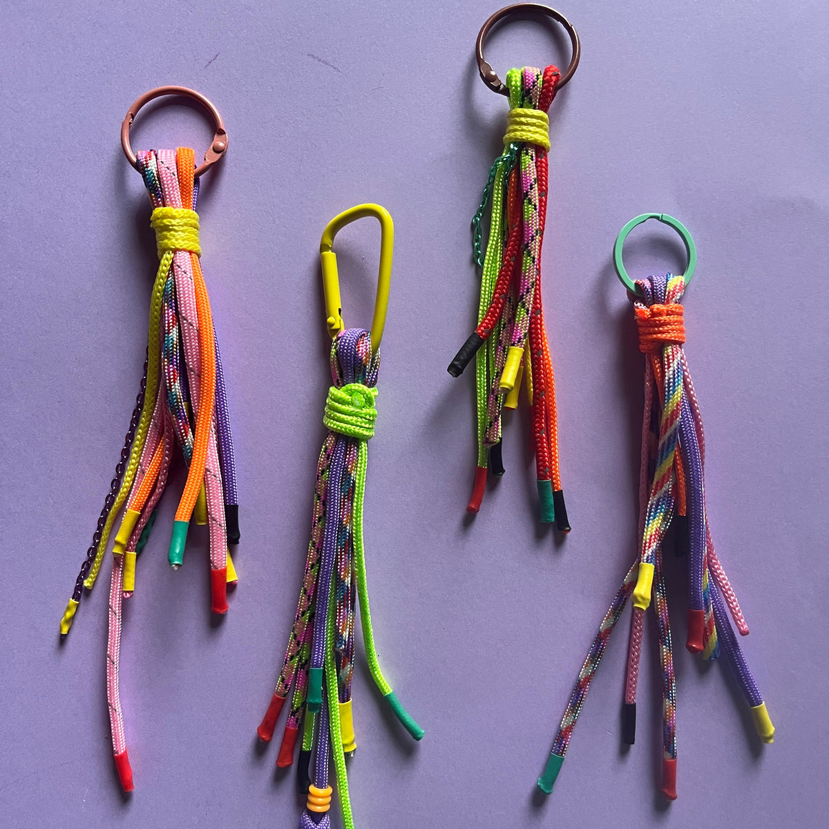 Paracord offcut keyring sustainable accessory