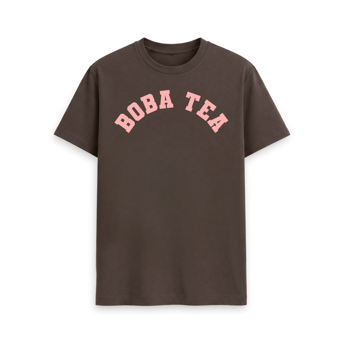Chocolate Printed T-shirt Front Quirky gift for bubble tea lovers and boba enthusiasts