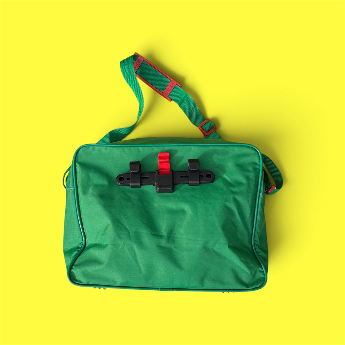 Retro green antler messenger bag pannier