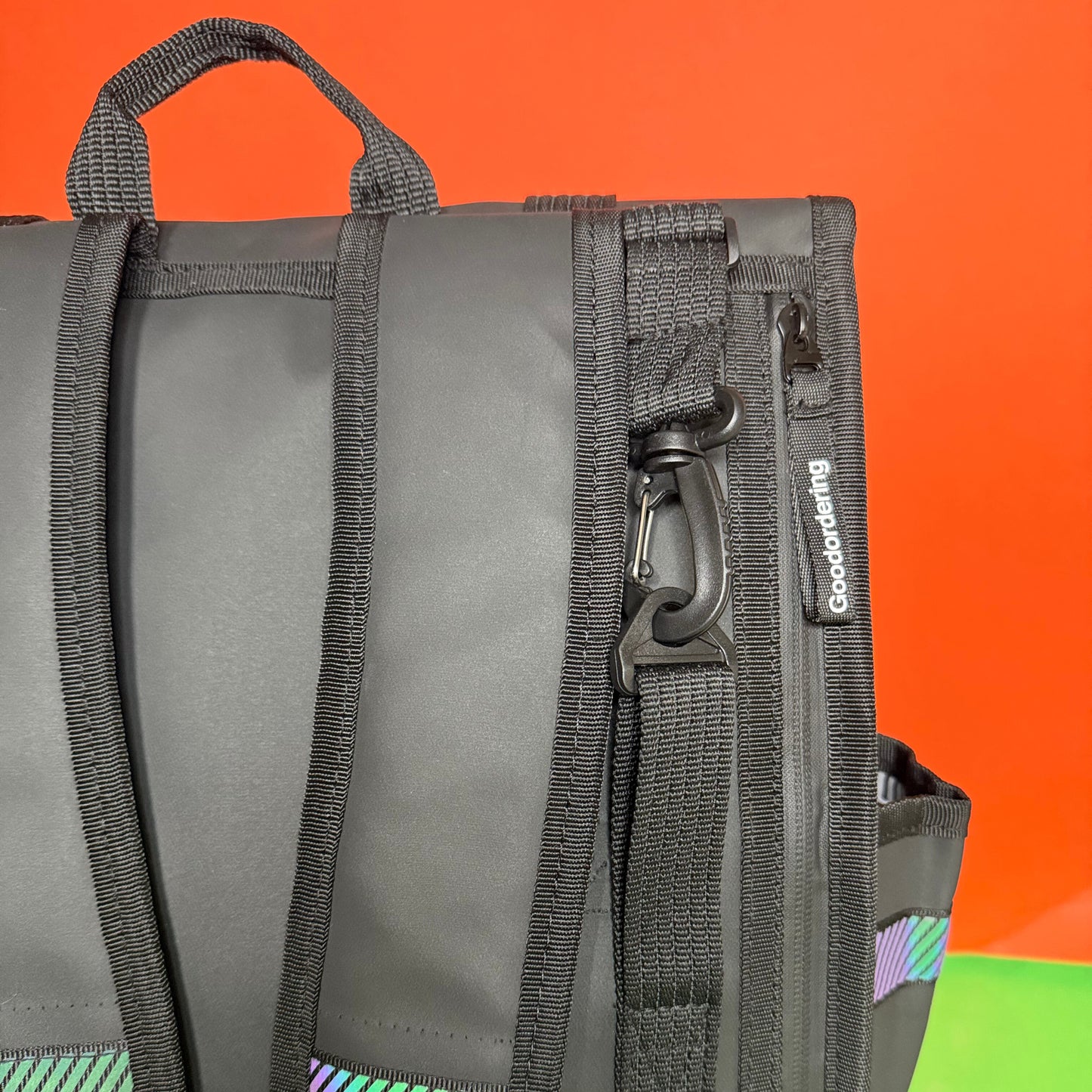 ECO Monochrome Rolltop Backpack Pannier Black 3.0 (pre order)