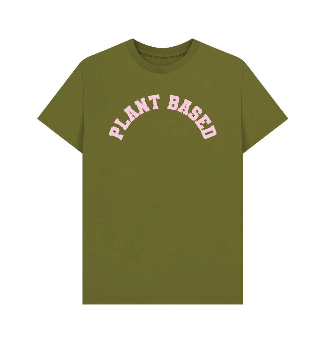 Moss Green Plant based unisex organic cotton t-shirt