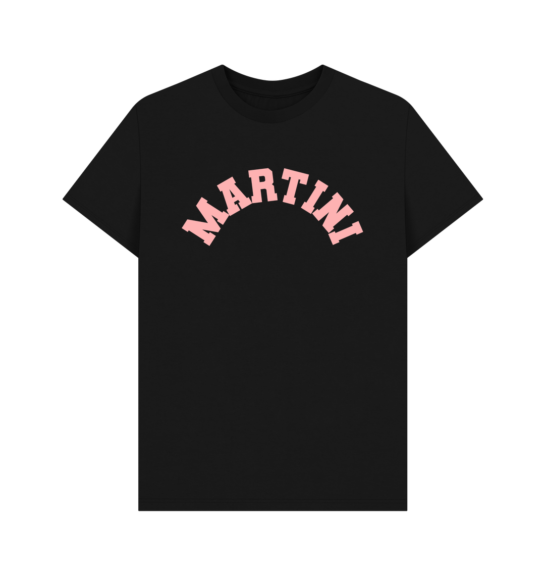 Black Martini Varsity T-shirt Unisex