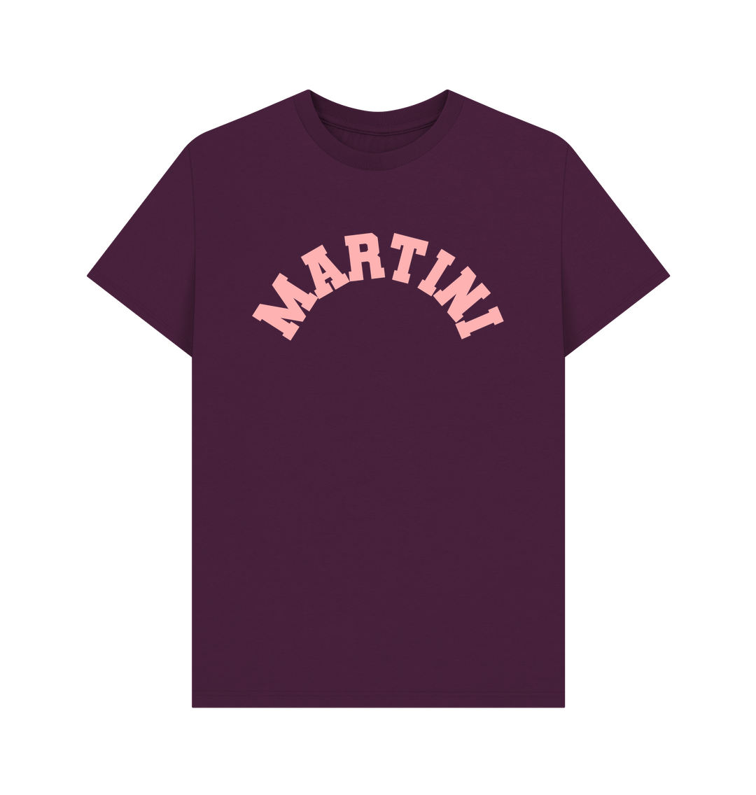 Purple Martini Varsity T-shirt Unisex